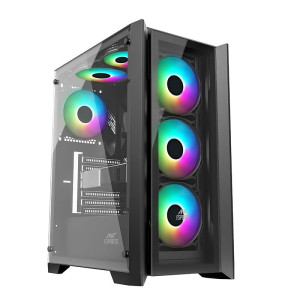 Ant Esports ICE-170TG Mid-Tower Gaming Cabinet Black